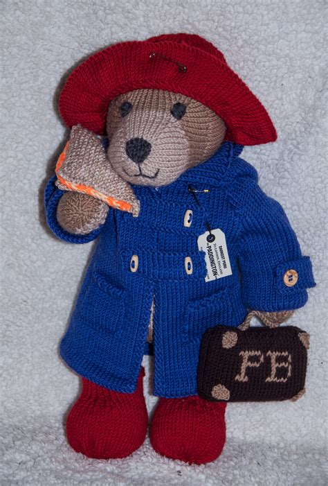 I always print out a number of copies and you could print off a <b>free</b> suitcase to pop them all in for each child after they have seen the movie. . Paddington bear knitting pattern free